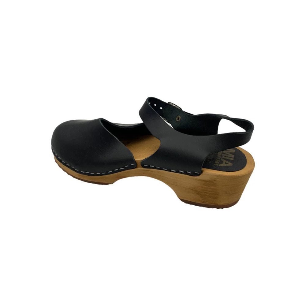 Mia Shoes Handcrafted Swedish Clogs Sofia Black - Medium - Picture 2 of 3